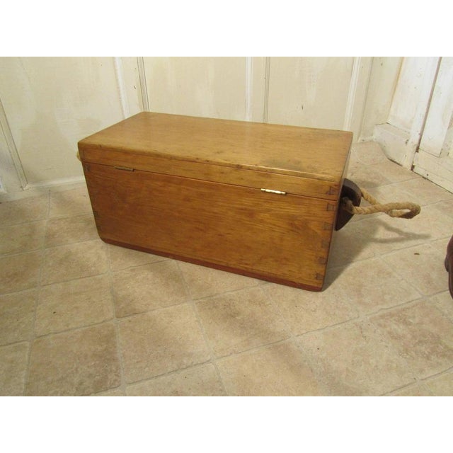 Victorian Pine Carpenters Box Chest, 1850s For Sale - Image 4 of 6