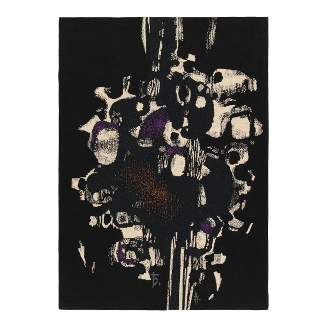 Signed Vintage Andre Borderie Tapestry With Abstract Patterns - Rug & Kilim For Sale