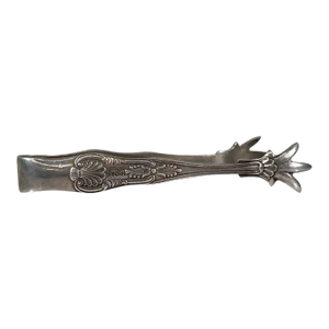 Vintage Usn Claw Sugar Ice Tongs Decorative Design Navy Silver Eagle