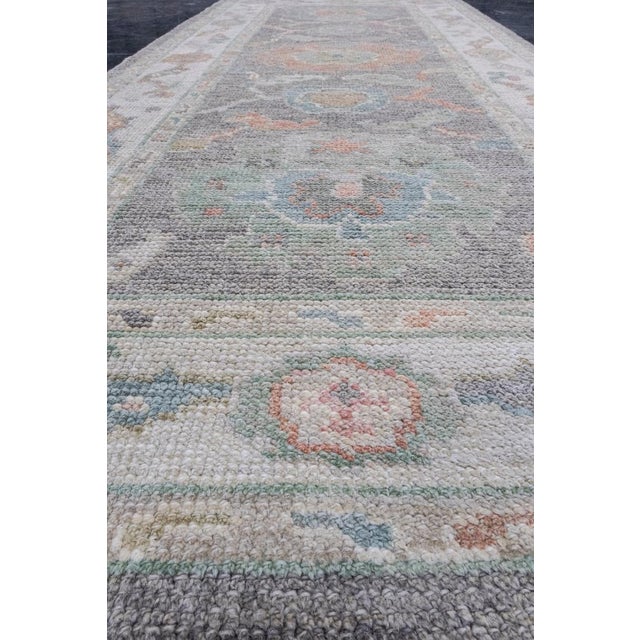 Early 21st Century Turkish Oushak Rug 2'10" x 6'4" For Sale - Image 5 of 8