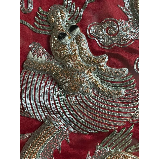 Chinese Framed Chinese Embroidery Southern Bridal Jacket For Sale - Image 3 of 18