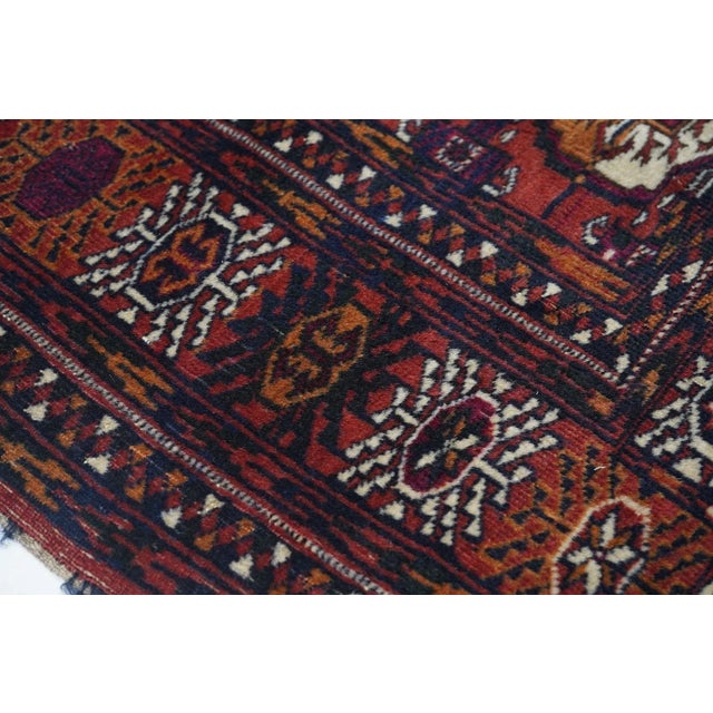 1930s Vintage Turkmen Rug 3'8'' X 5'9'' For Sale - Image 5 of 11