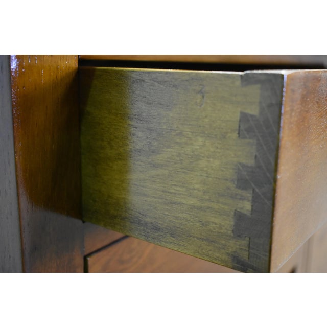 2020s Mission Michael's Cherry Buffet Cabinet With Mirror For Sale - Image 5 of 9