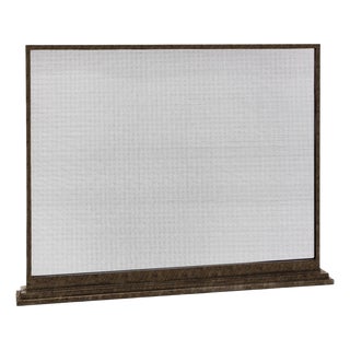 Gold Rubbed Black August Fireplace Screen Iron For Sale