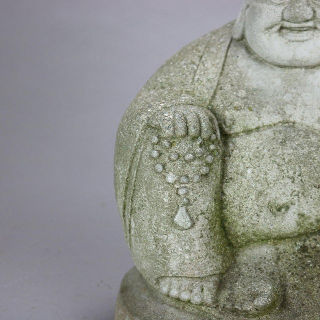 Chinese Cast Hardstone Cherubic Buddha, Early 20th Century For Sale - Image 3 of 8