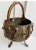 Rustic Vintage Copper Pot With Brass Accents and Handle For Sale - Image 3 of 7