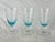 1970s French Blue Smoked Wine Glasses - Set of 3 For Sale - Image 4 of 10