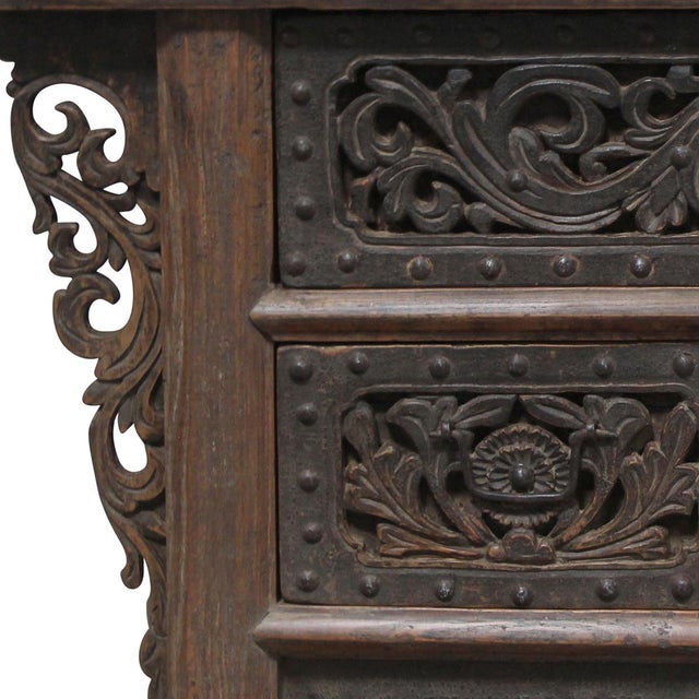 Carved Elm Coffer, China For Sale - Image 3 of 6