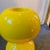 Yellow 1970s Space Age Yellow Vetrochina Italian Candle Holder by Gabbianelli For Sale - Image 8 of 9