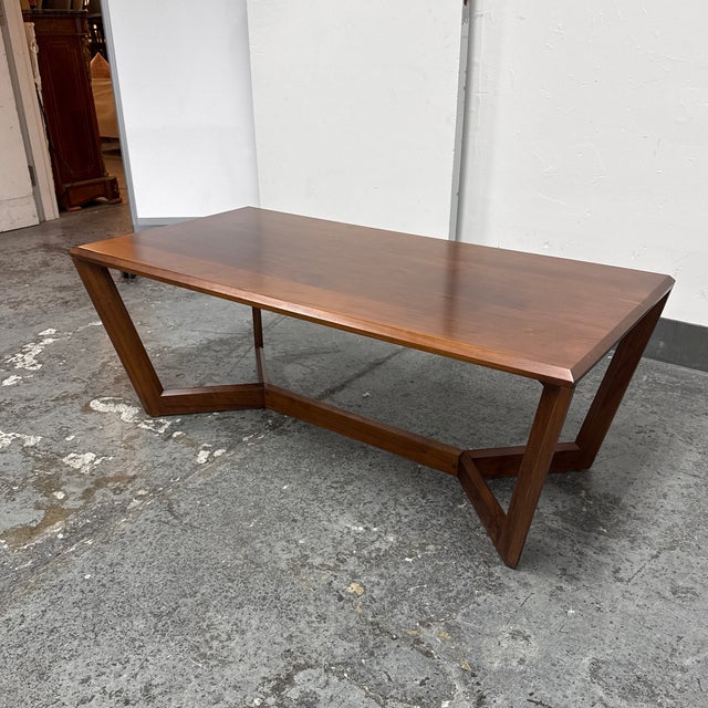Mid-Century Modern Copeland Furniture Fusion Rectangular Walnut Coffee Table For Sale - Image 3 of 12