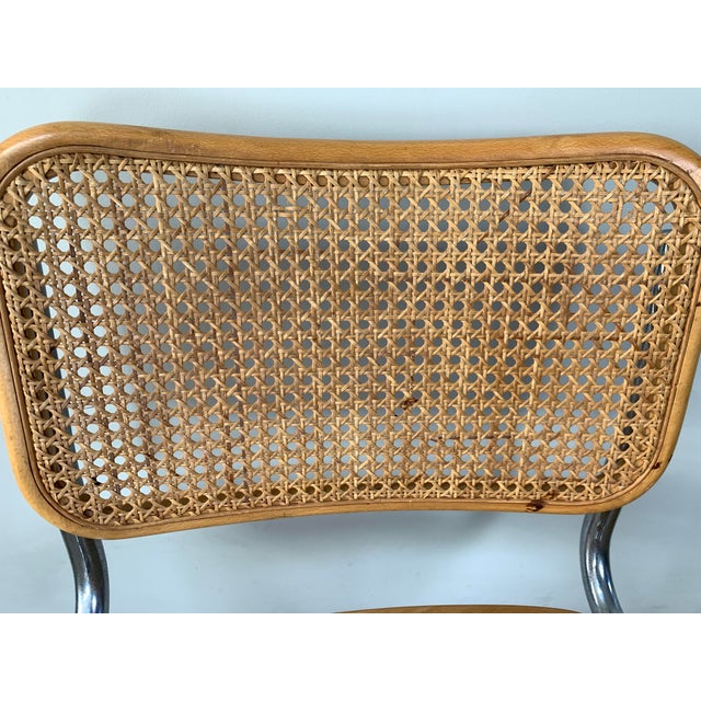 1970s Attributed to Marcel Breuer Cesca Cantilever Bar Height Chair For Sale In Los Angeles - Image 6 of 7