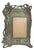 Antique Art Nouveau Picture Frame Woman With Flower Fits 6" X 4 1/2" Photo For Sale