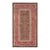1900s Brown Medallion Antique Indian Agra Rug 5'0" X 8'7" Handknotted Wool Carpet For Sale