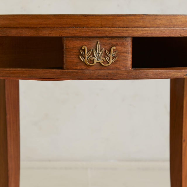 French Art Deco Wood Gueridon Table in the Manner of Jules Leleu, 1930s For Sale - Image 9 of 11