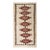 1930s Rustic Beige Field Geometric Antique American Navajo Flatweave Wool Rug For Sale