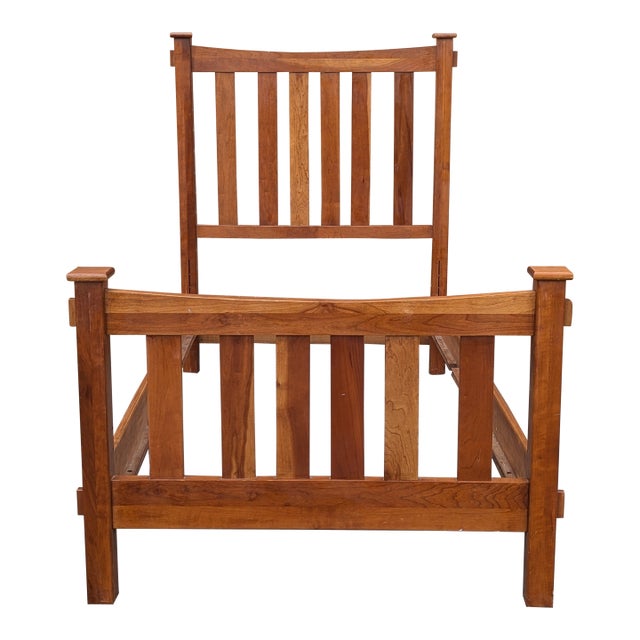 Lexington Cherry Wood Twin Size Bedframe For Sale