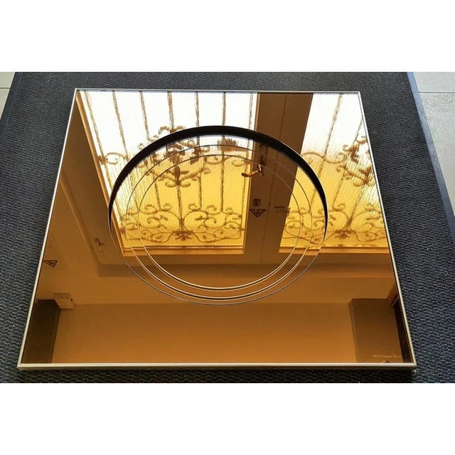 Italian Bronze Mirror by Giannoli, 1960s For Sale - Image 15 of 18
