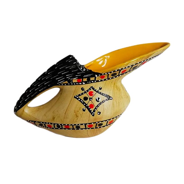 Mid-Century Italian Ceramic Vase from FIMA Deruta, 1956 For Sale