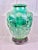 Large Chinoiserie Green Vase With Stand For Sale - Image 9 of 11