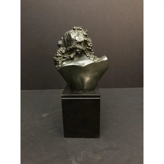 Metal 1920s Marcel-André Bouraine Bronze Bust Sculpture For Sale - Image 7 of 9