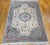 Vintage Persian Tabriz Rug, Hand-Knotted Wool & Silk, Fine Floral Pattern, Ivory & Taupe, 7x10 For Sale - Image 9 of 18