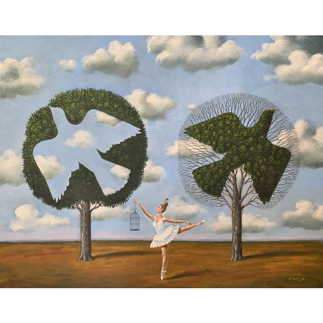 Rafal Olbinski, To Have or to Have Not, Oil on Canvas, 2021 For Sale - Image 9 of 9
