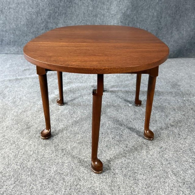 Late 20th Century Norris Reproduction Diminutive Solid Mahogany Gate Leg Table For Sale - Image 13 of 17