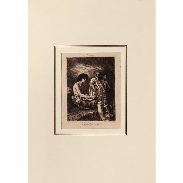 Child prodigy is an original etching on paper, realized by léopold flameng. The state of preservation of the artwork is...