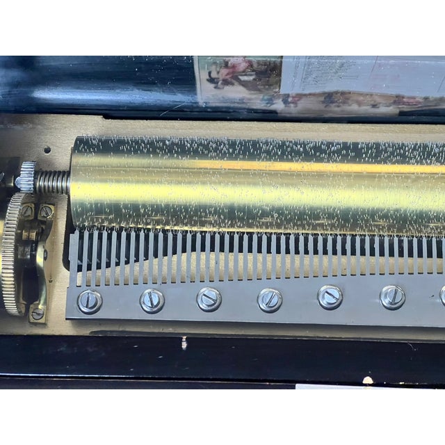 Antique Swiss 12 Tune Music Box C. Late 19th Century For Sale In Boston - Image 6 of 12