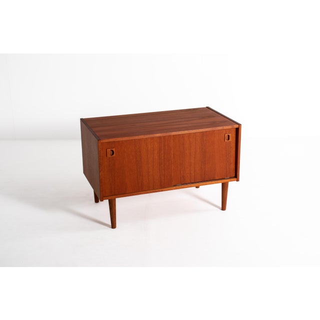 Mid-Century Modern Danish Teak Sideboard with Sliding Doors, 1960s For Sale - Image 9 of 11