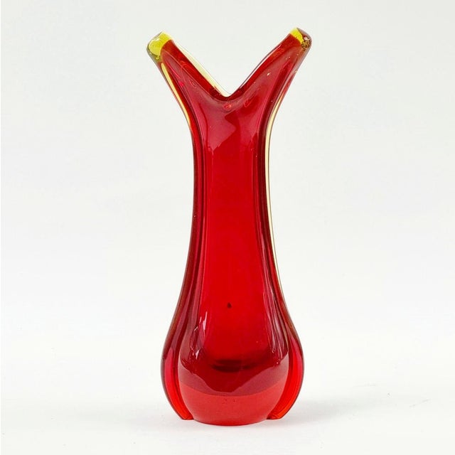 Flavio Poli Mid-Century Murano Glass Vase attributed to Flavio Poli for Seguso, Italy, 1960s For Sale - Image 4 of 9