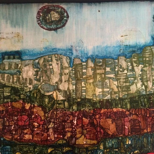 1960s Jean-pierre Vielfaure, Collage and Mixed Media On Canvas, 1966 For Sale - Image 5 of 8