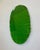 Modern Oval Cut-Out (Green) Painting, Oil and Wax on Linen, Modern, 2022 For Sale - Image 3 of 5