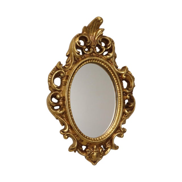 Small French Crested Mirror with Gold Leaf Gilt For Sale - Image 13 of 18