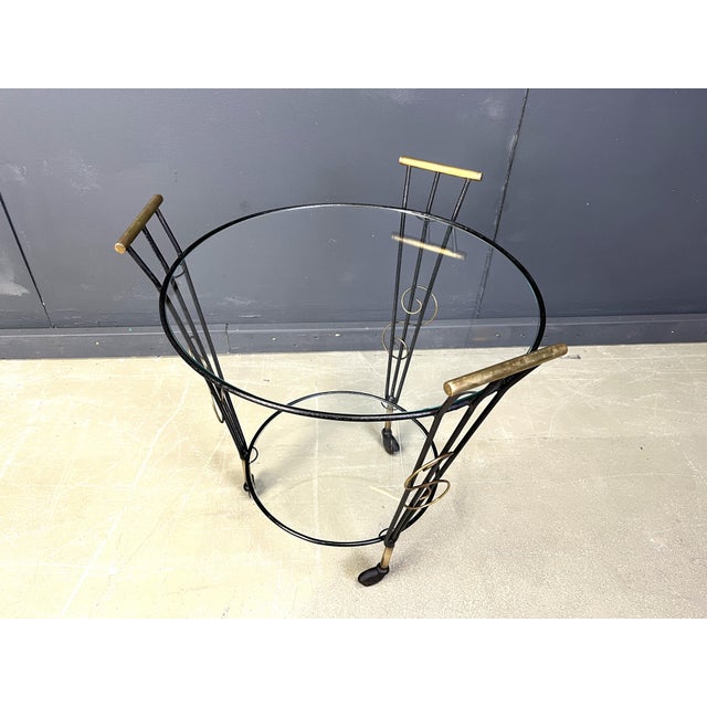 Mid-Century Two Tier Italian Trolley, 1950s For Sale - Image 6 of 9