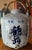 Japanese Set of Three Large Ceramic Sake Barrels For Sale - Image 3 of 13