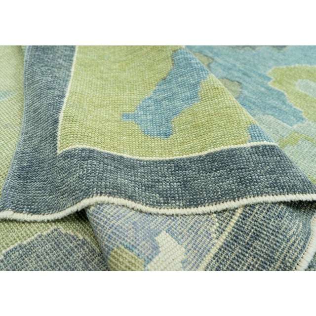 Textile Turkish Oushak Rug 12'2" x 15' #19035 For Sale - Image 7 of 8