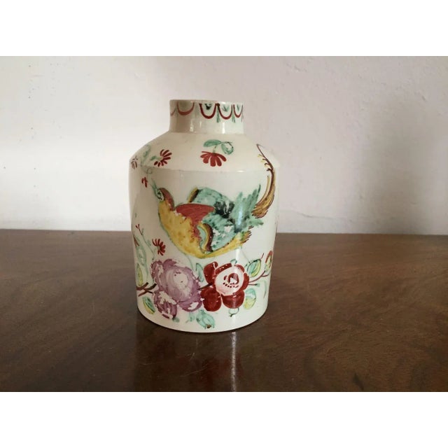 18th Century English Staffordshire Pearlware Tea Caddy For Sale - Image 9 of 10
