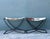 Contemporary Vintage Rebar Cowhide Sling Benches - A Pair For Sale - Image 3 of 12