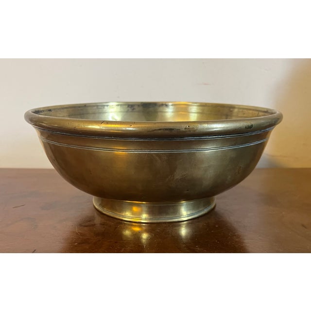 Antique 18th Century Dutch Brass Footed Fruit Bowl For Sale In New York - Image 6 of 18