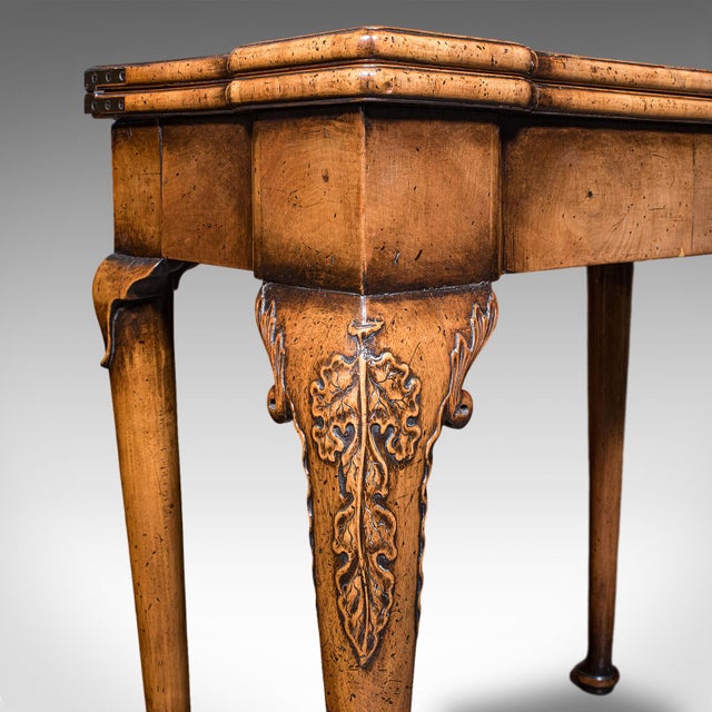 Antique Fold Over Bridge Table, English, Walnut, Game, Card, Georgian, c.1780 For Sale - Image 11 of 12