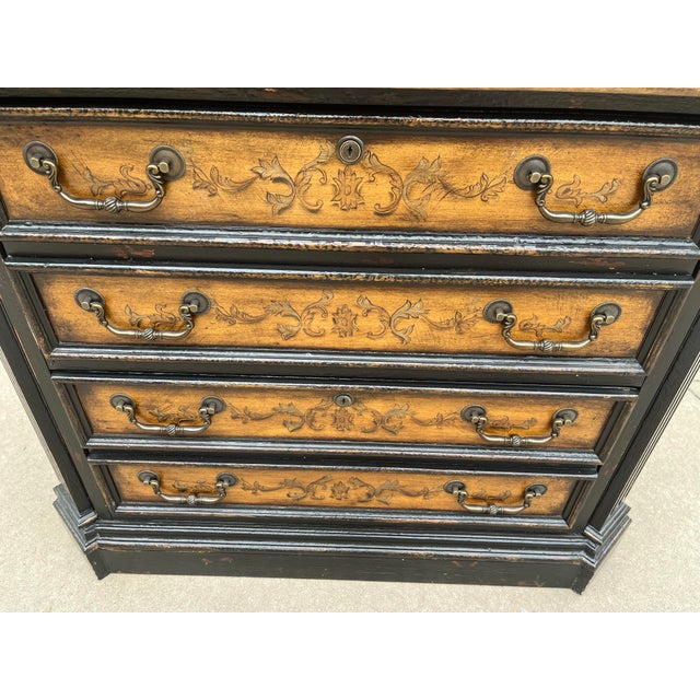 Hooker Furniture North Hampton Collection Ebonized Maple Lateral Filing Cabinet For Sale - Image 11 of 12