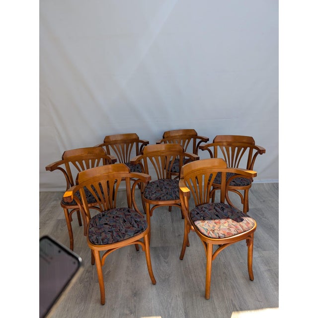 Ton Chair with Curved Armrests, 1960s For Sale - Image 10 of 13