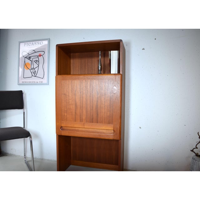 Danish Narrow Teak Cabinet from Kollund, 1970s For Sale - Image 4 of 8