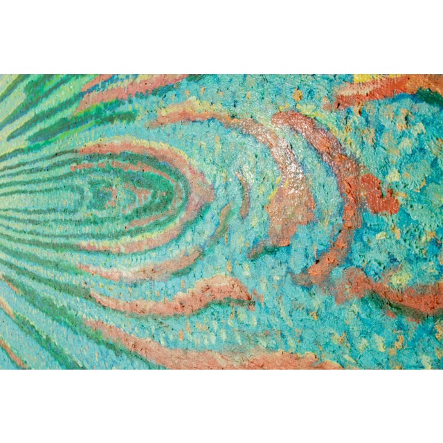 1989 "Deep Waters Run Still" Pointillist Landscape Oil Painting by Chester Overlock For Sale - Image 4 of 10