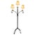 1950s Vintage Floor Lamp in Forged Wrought Iron, 1950s For Sale - Image 5 of 5