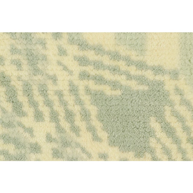 Textile Rug & Kilim's Modern Rug in Gray & Cream With Abstract Design For Sale - Image 7 of 7