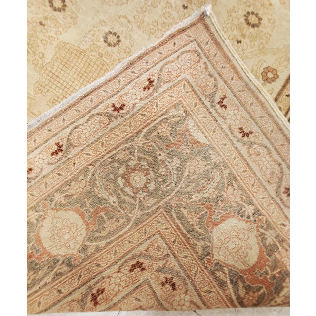 Traditional Late 19th Century Antique Tabriz Hadji Jalili Persian Rug 8'9 X 11'2 For Sale - Image 3 of 11