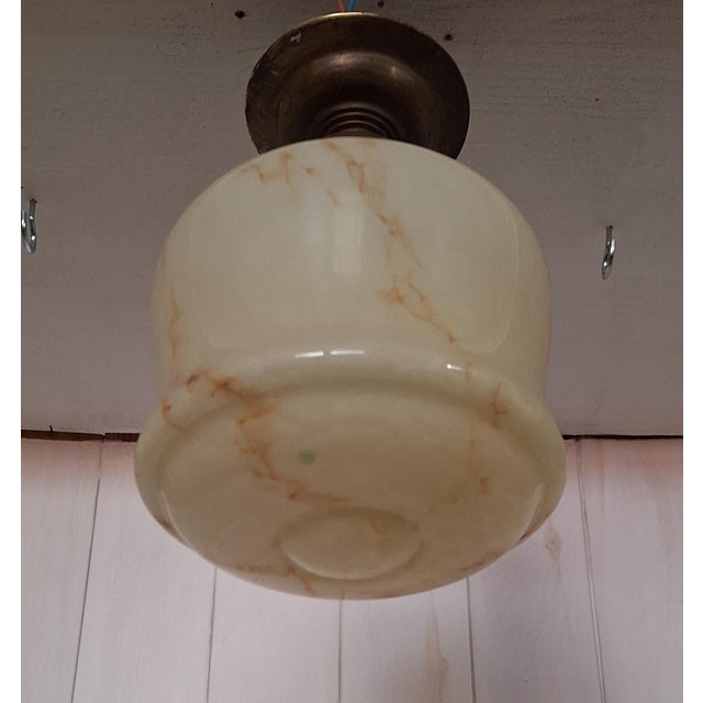 Vintage Art Deco Ceiling Lamp, 1920s, in Very Good conditions. Designed 1920 to 1949 Up to 250V (Europe/UK Standard).The...