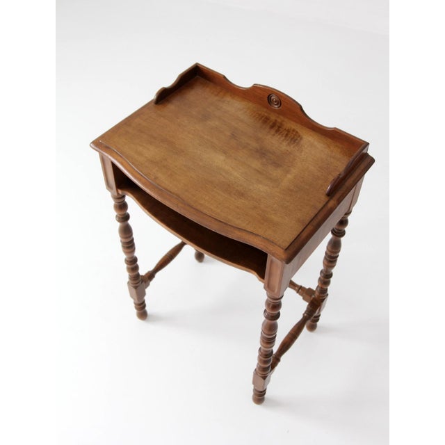 Colonial Revival Telephone Table Circa 1940s For Sale - Image 9 of 13